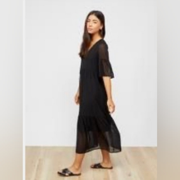 ! Park & Fifth Rennie Dress. Black Swiss dot. Large . Nwt - Picture 7 of 7